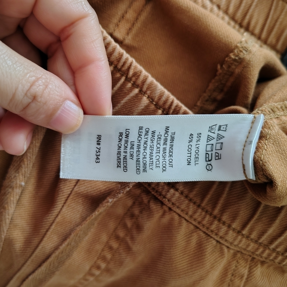 Nicole Miller Women's Ginger Capri Cargo Pants Sz 8 Waistband Lyocell/Cotton - Picture 12 of 14
